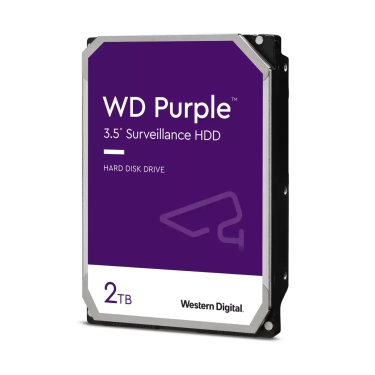 هارد دیسک اینترنال وسترن دیجیتال سری بنفش ظرفیت 2 ترابایت (اصل)  Western Digital Purple Internal Hard Drive 2TB